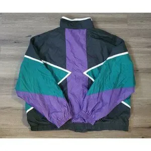 90's VINTAGE JCPENNY USA OLYMPIC フーディー Rare Vintage JCPENNEY Olympics USA Color Block Windbreaker